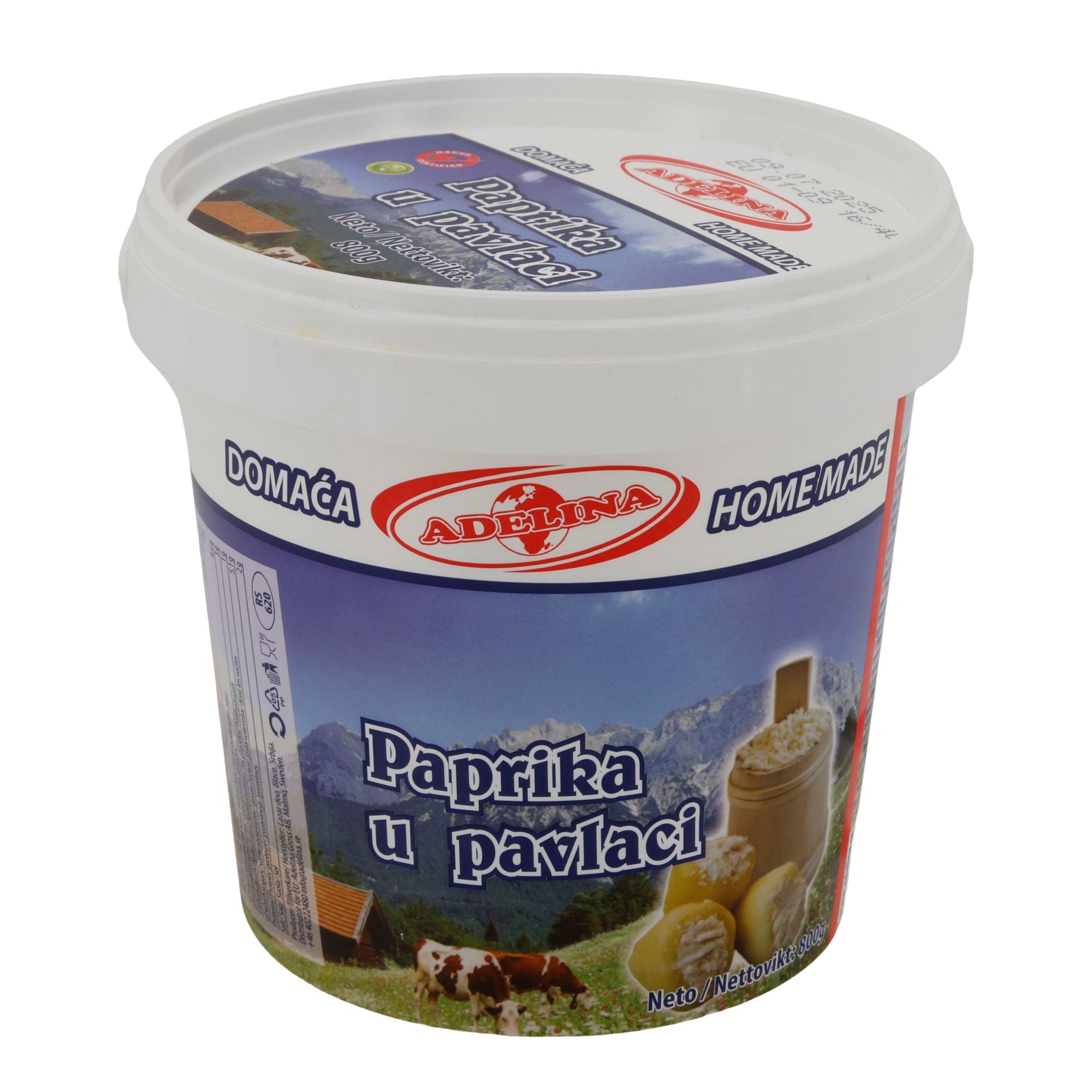 Paprika Adelina Paprika U Pavlaci | Paprika | Paprika in Sauerrahm | 800 g ADELINA